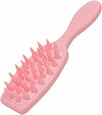 Extra Long Handle Shampoo Brush - Scalp Massager for Hair Washing & Exfoliation, Gentle Hair Care Tool for Men/Women/Kids, Relieves Itching, Dandruff & Stimulates Circulation (Pink)