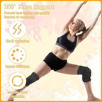 Volleyball Knee Pads for Women Men Youth Kids, Knee Brace for Basketball Soccer Football Dance Yoga Tennis Running Cycling Workout Climbing (Medium)