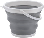 Collapsible Bucket 5L, 1.3 Gallon Foldable Portable Water Mop Bucket with Sturdy Handle, BPA-Free Plastic for Car Washing, Home Cleaning, Camping, Hiking, Fishing, Travel & Outdoor