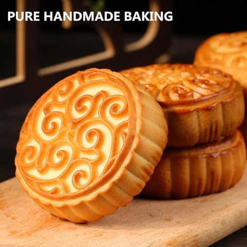 10PCS Moon Cake Pastry Gift Box,Fruit Flavor Breakfast Cake,Chinese Creative Fruit Dessert,Unique Flavors,Holiday Celebrate,Family Gifts,Gift-Giving,4 Flavors Mix（100g*10pcs）