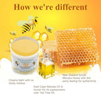 Manuka Honey & Bee Venom Eczema Cream, Natural Moisturiser, Plant Power, Relief Jock Itch, Eczema, Psoriasis, Athlete's Foot, Rashes, Hydrates Dry Skin, for Foot & Body