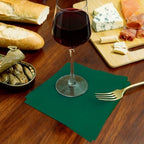 300 Count Dark Green Beverage Napkins,2-Ply Dark Green Cocktail Napkins,Disposable Party Napkins for Dinner Wedding Birthday Party Graduation