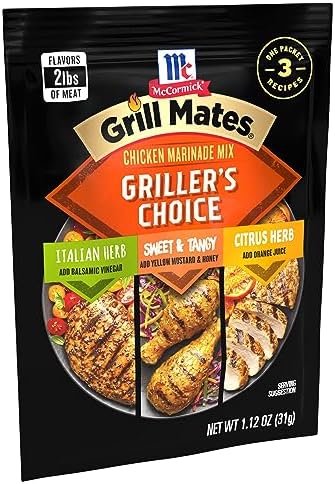 McCormick Grill Mates Griller's Choice Chicken Marinade Mix, 1.12 oz (Pack of 12)