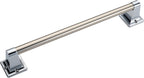 Joyrain Stainless Steel Bathroom Grab Bar for Elderly - Safety Rail & Towel Rack Dual Function, 9/16/24 Inch Anti-Slip Handle for Shower/Toilet/Tub (Chrome, 16 inch)