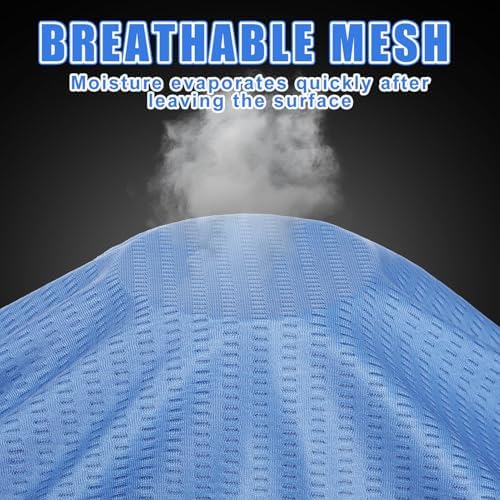 Geyoga Adjustable Cooling Neck Gaiter Breathable Summer Face Mask with Mesh Holes Strap UV Protection Neck Cover for Men