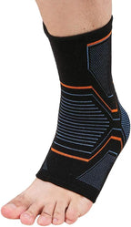 Compression Ankle Brace Sleeve Socks Foot Support Guard for Basketball Foot Running Sports Women Men Injury Recovery,Relieve Join Pain - 1 Pair Pack (Medium)