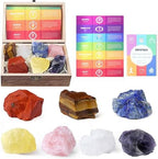 ZHIYUXI 7 Chakra Stones Crystals and Healing Stones Gems Raw Crystals Bulk Set Crystal Rock Collection Meditation Accessories Reiki Supplies