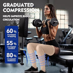Thigh High Medical Compression Stockings For Women & Men,15-20 mmHg Thigh High Compression Socks,Firm Graduated Support Hose with Silicone Dot Band-Ideal for DVT,Varicose Veins,Edema,Swelling