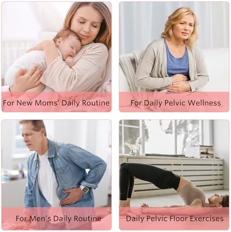 Adjustable Pelvic Floor Exerciser for Pelvic Wellness at-Home Pelvic Strengthening Training Device for Men & Women Portable Kegel Device for Muscle Toning