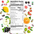 Fruit Plus Chewy Candy, Malaysian Individually Wrapped Bulk Candy, Fruit Snacks for Halloween Christmas Party, Non-Melting, 4.2 Oz Bag (Approx. 39 Count)(Blackcurrant)