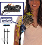 Ergobaum Dual Black Cobra Crutches (5’–6’6”) 1 Pair (2 Units) of Ergonomic Underarm Crutches with Triple Shock Absorption, Adjustable,Ergonomic Grip, Foldable, with Arm Support (Real Carbon Fiber)
