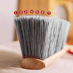 Soft Bristle Hand Brush Wooden Handle for Woodworking Shop Bench, Sawdust Removal Non-Scratch 14 Inch Long (Brown)