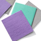 Reusable Cleaning Cellulose Sponge Cloths Absorbent Wipes Clean Kitchen Car Dish Eco-Friendly Dishcloth Hand Towel Auto - 1pack (5pcs)