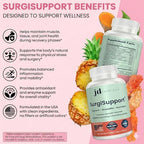 BBL Essentials Kit (28-Piece Recovery Set) with SurgiSupport – Post Surgery Supplies with Toilet Pillow, Lipo Foam, ABD Pads, Scar Gel, Compression Socks, Arnica & Pineapple Teas