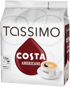 Tassimo Costa Americano 16 T Discs, (Large Cup Size) 16 Servings