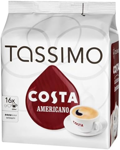 Tassimo Costa Americano 16 T Discs, (Large Cup Size) 16 Servings