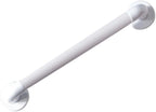 Homecraft Moulded Fluted Grab Rail, Durable PVC Safety Rail and Mobility Aid for Bathroom for Elderly, Disabled and Handicapped Users, Indoor and Outdoor Attachment, 38cm