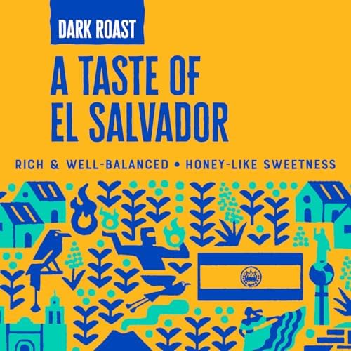 Patria El Salvador Dark Roast Ground Coffee, 12oz Bag (Pack of 1)