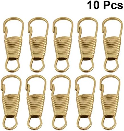 EXCEART 10pcs Detachable Zipper Pullers for Clothing Luggage Golden Multi-Purpose Zipper Accessories for Projects Backpacks Shoes