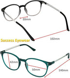 Success Eyewear Reading Glasses 3 Pair Stylish Color Readers Fashion Glasses for Reading Men & Women