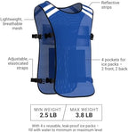 Cooling Vest for Men & Women - Adjustable Lightweight Ice Vest, S-XXL, Includes 8 Ice Packs, Ideal for Motorcycle, MS, Mascots & Outdoor Stay Cool Activities