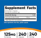 Nutricost Ox Bile Capsules 125mg, 240 Capsules - Non-GMO