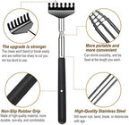 Back Scratcher with Gift Bag - Portable Metal Stainless Steel Telescoping Massage Tool - Gift/Stocking Stuffers for Men Women