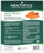 Healthfuls Sweet Potato Slices Healthy Dog Treats – Limited Ingredient, Grain Free, Made from Real Dried Sweet Potatoes, 16 oz
