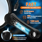 5.2 Inch Large Rechargeable Magnifier with Light, 30X 40X 60X Handheld Magnifying Glass with 49 Anti-Flicker LED Light, Third Gear Dimming Strongest Lighted Magnifier for Seniors Reading Coins
