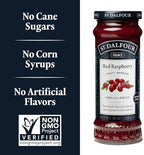 St. Dalfour Red Raspberry Fruit Spread - 10oz - 100% from Fruit, No Artificial Ingredients, Non-GMO, No Cane Sugars, All Natural, Made in France