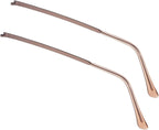 1 Pair Metal Eyeglass Replacement Arm, Eyewear Frame Temple Replacement Universal Sunglasses Arm Legs Replacement for Thin Metal Glasses, Sunglasses（Coffee）