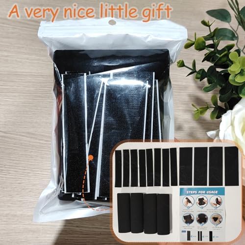 4 Pcs Universal Handle Grips 4.3 Inch NBR Rubber Foam Comfort Grip Buffer Tube Cover Black Soft Handle Bar Grips for Equipment Handlebar Grips Replacement