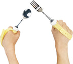 DKULMN Adaptive Utensils Spoons Forks Set,360° Rotating Swivel Fork Spoon Handicap Eating Aid for Weakness Grip, Stroke, Arthritis,Elderly