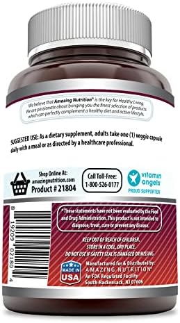 Amazing Formulas Quercetin 500mg Veggie Capsules Supplement | Non-GMO | Gluten Free | Supports Overall Health & Well Being (240 Count)
