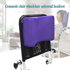 Wheelchair Headrest, Commode Chair Wheelchair Universal Headrest, Reduce Head Pressure, Adjustable Height and Angle, Easy to Install, Adapt to Various Needs