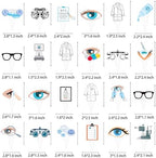 Eye Doctor Cupcake Toppers Optometrist Party Decorations 48Pcs Eye Doctor Birthday Cake Decorations Ophthalmology Cupcake Picks for Optometrist Birthday Graduation Party Supplies