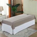 Darley Washable SPA Massage Couch Cover with Face Hole Massage Sheet Cover Beauty Massage SPA Couch Cover Massage Table Cover Sheet Salon Bed Sheet for Massage Bed-C 31x79inch(80x200cm)