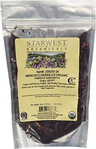 1 X Organic Hibiscus Flowers C/S