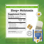 Twinings Superblends Sleep+ Herbal Tea with 1mg Melatonin, Camomile, Cinnamon & Vanilla, Naturally Caffeine-Free, 16 Tea Bags (Pack of 6), 96 Teabags