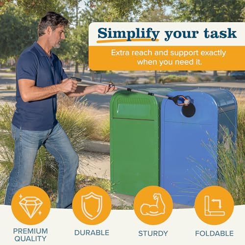 EZPIK Pro 36" Flexible Folding Grabber Tool for Elderly + Magnets, Reacher for Disabled & Seniors Heavy Duty Rotating Grippers for Reaching Underneath, Trash Grabbers & Dressing Stick