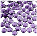 The Crafts Outlet 144pc Rhinestones Round 10mm - Purple Amethyst