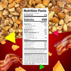 Smoky Bacon Cheese Pretzel Pieces | 1 Pound Bag | Bold Flavored, Naturally Seasoned Pretzels | Crunchy, Salty Pretzel Snacks with Cheddar and Bacon