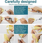 DKULMN Adaptive Utensils Spoons Forks Set,360° Rotating Swivel Fork Spoon Handicap Eating Aid for Weakness Grip, Stroke, Arthritis,Elderly