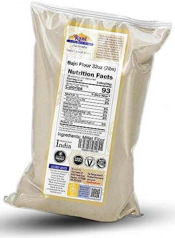 Rani Bajri Flour (Pearl Millet) 32oz (2lbs) 908g ~ All Natural | Vegan | Gluten Friendly | NON-GMO | Kosher | Indian Origin