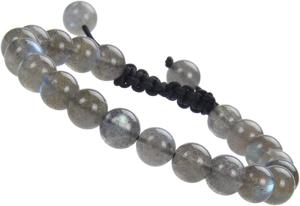 MASSIVE BEADS Natural Healing Power Gemstone Crystal Beads Unisex Adjustable Macrame Bracelets
