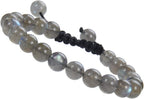 MASSIVE BEADS Natural Healing Power Gemstone Crystal Beads Unisex Adjustable Macrame Bracelets