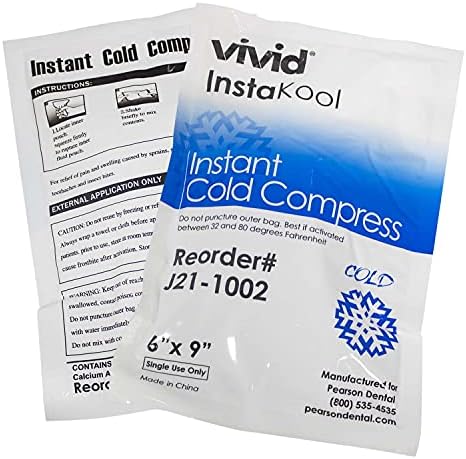 Instant Cold Pack (6”x 9”) – Set of 36 Disposable Cold Therapy Ice Packs for Pain Relief, Swelling, Inflammation, Sprains, Strained Muscles, Toothache – for Athletes & Outdoor Activities