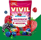 VIVIL Forest Fruit Hard Candies with 8 Vitamins, Sugar-Free & Vegan, Gluten-Free Fruit Candy, 120 g (4.23 oz)