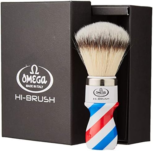 Omega 46806 - Fiber Shaving Brush"Hi-Brush", Blue, Fruity