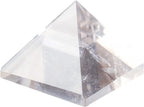 Runyangshi Natural Crystal Pyramid Energy Generator | 2.0x2.0in (5x5cm) Healing Crystal Pyramid for Protection & Positive Energy | Natural Quartz for Chakra Reiki Home Decor